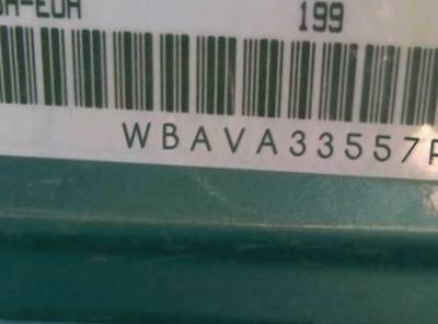 VIN prefix WBAVA33557P1