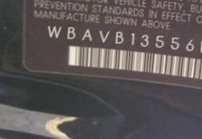 VIN prefix WBAVB13556K1