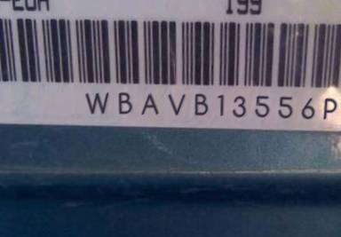 VIN prefix WBAVB13556PS