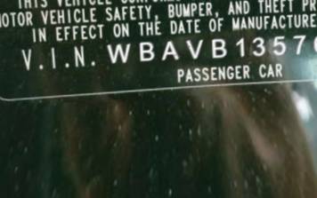 VIN prefix WBAVB13576PT