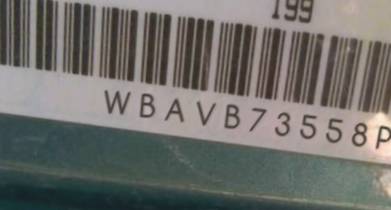 VIN prefix WBAVB73558P1