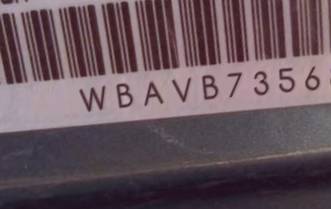 VIN prefix WBAVB73568VH