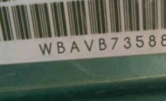 VIN prefix WBAVB73588P1