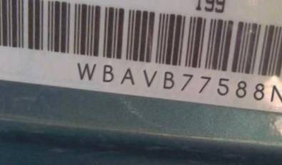 VIN prefix WBAVB77588NM