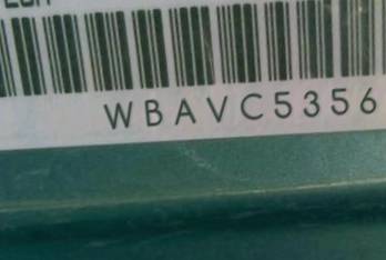 VIN prefix WBAVC53568F0