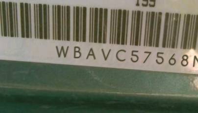 VIN prefix WBAVC57568NK