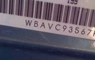 VIN prefix WBAVC93567KZ