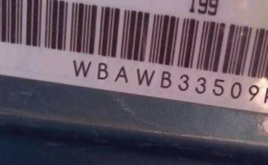 VIN prefix WBAWB33509P1