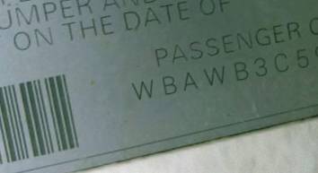VIN prefix WBAWB3C59AP1