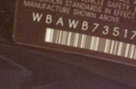 VIN prefix WBAWB73517PV