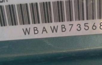 VIN prefix WBAWB73568P0