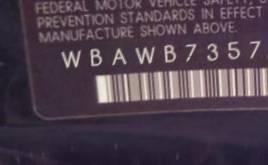 VIN prefix WBAWB73577P1