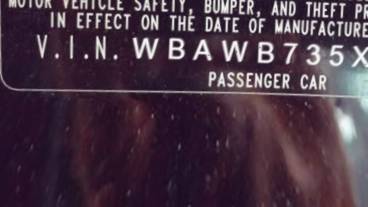VIN prefix WBAWB735X8P1