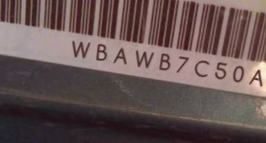 VIN prefix WBAWB7C50AP1