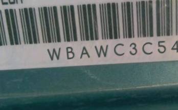VIN prefix WBAWC3C54AP4