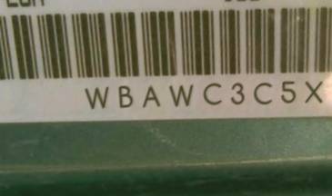 VIN prefix WBAWC3C5XAP4