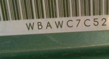 VIN prefix WBAWC7C52AE2