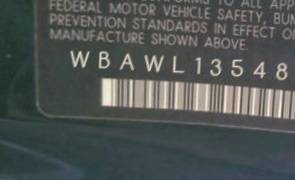 VIN prefix WBAWL13548PX
