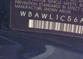 VIN prefix WBAWL1C56APX