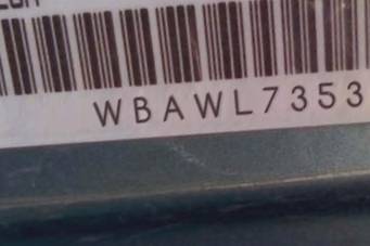 VIN prefix WBAWL73539P4