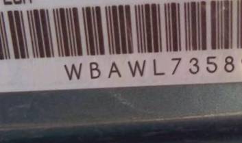 VIN prefix WBAWL73589P1