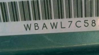 VIN prefix WBAWL7C58AP2