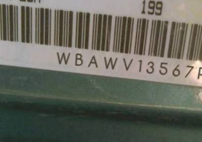 VIN prefix WBAWV13567P1