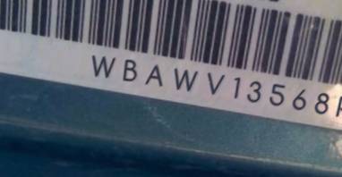VIN prefix WBAWV13568P1
