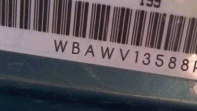 VIN prefix WBAWV13588PG