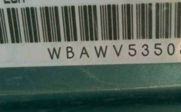 VIN prefix WBAWV53508P0