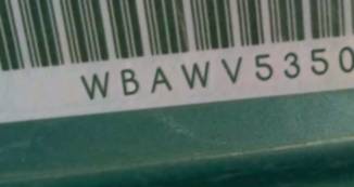 VIN prefix WBAWV53509P0