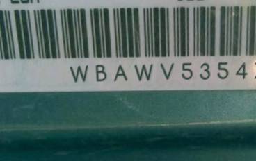 VIN prefix WBAWV53547P0