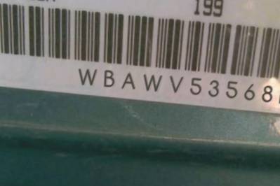 VIN prefix WBAWV53568P0