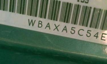 VIN prefix WBAXA5C54ED6