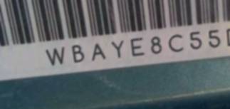 VIN prefix WBAYE8C55DD1
