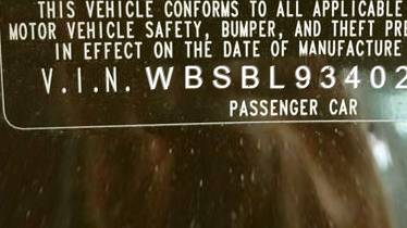 VIN prefix WBSBL93402JR