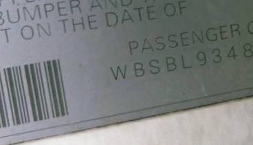 VIN prefix WBSBL93484PN