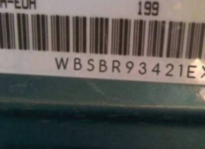 VIN prefix WBSBR93421EX