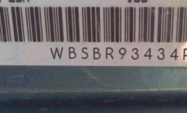 VIN prefix WBSBR93434PK