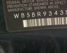 VIN prefix WBSBR93435PK