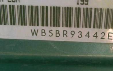 VIN prefix WBSBR93442EX