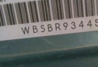 VIN prefix WBSBR93445PK