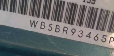 VIN prefix WBSBR93465PK