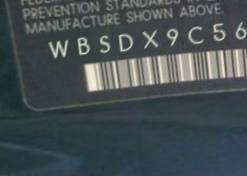 VIN prefix WBSDX9C56DE7