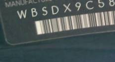 VIN prefix WBSDX9C58BE5