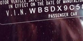 VIN prefix WBSDX9C58BE7