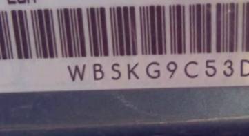 VIN prefix WBSKG9C53DE7
