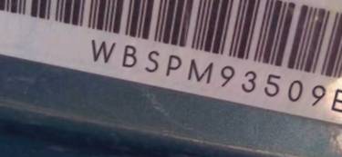 VIN prefix WBSPM93509E2
