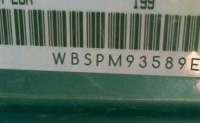 VIN prefix WBSPM93589E2