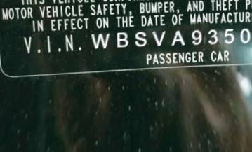 VIN prefix WBSVA93508E2